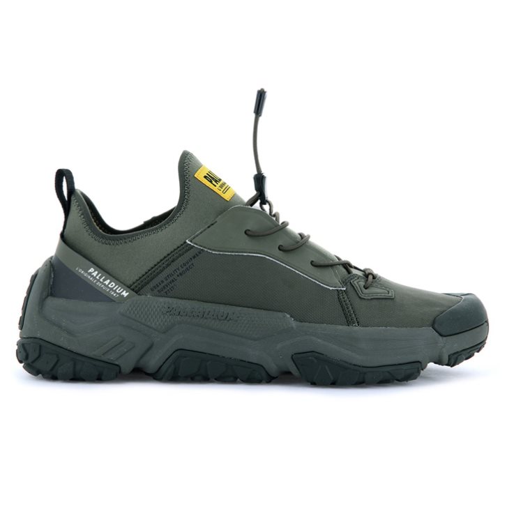 Baskets Palladium Off-grid LO NYL Femme Vert Olive | FR RMS208W